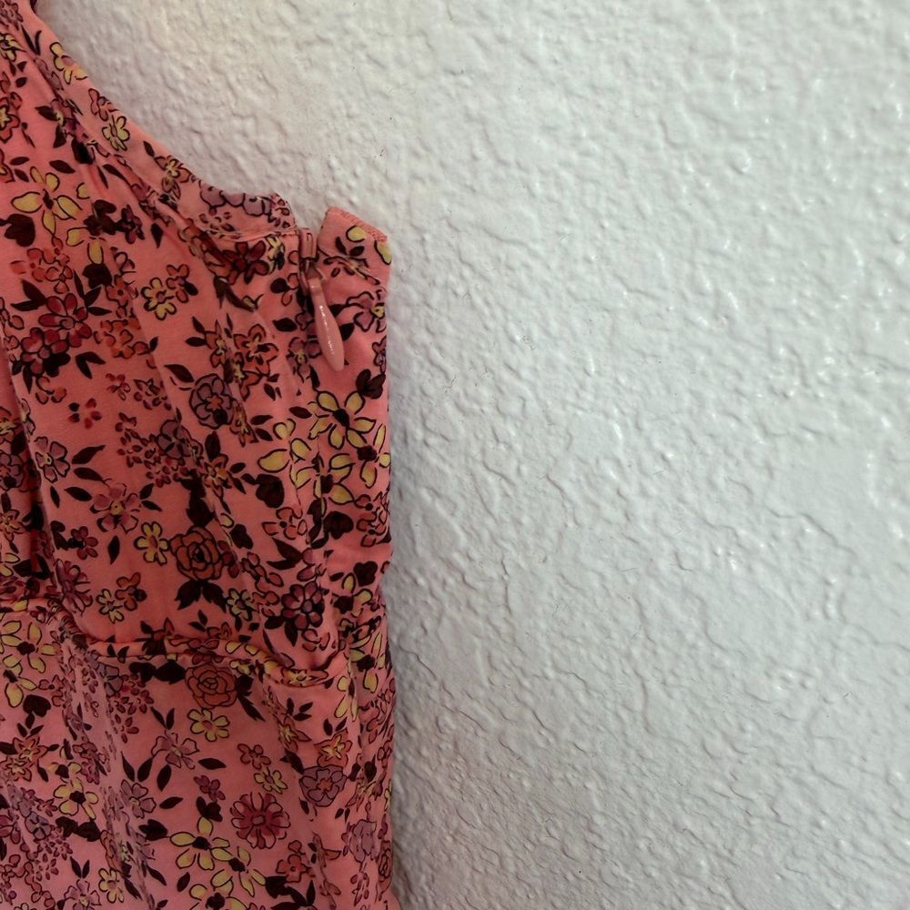 Vintage retro Betsey Johnson Pink Floral Mini boho summer 90s grunge cottagecore - Picture 9 of 11